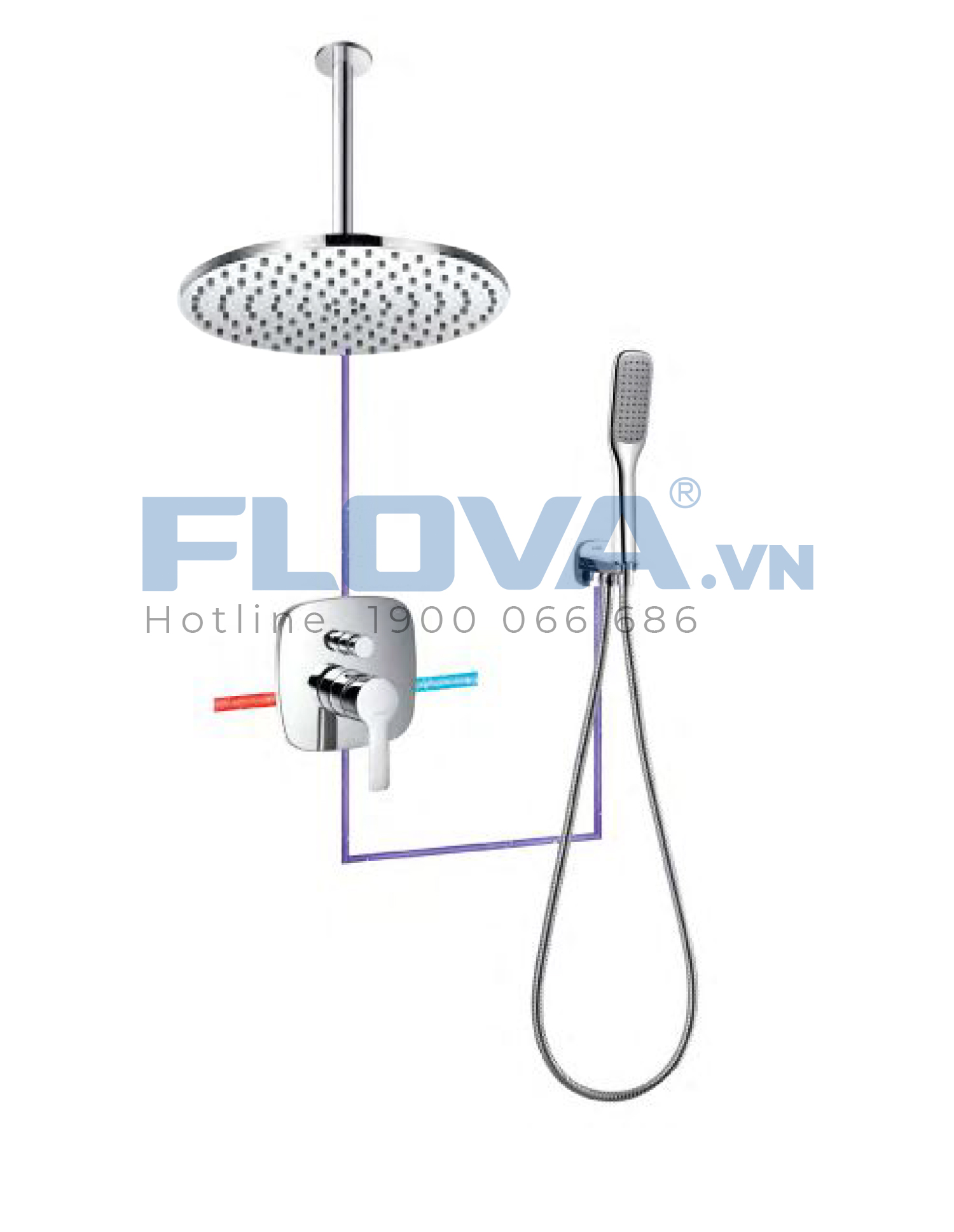 Sen âm trần cao cấp FH 8331-D81 Sen âm trần cao cấp FH 8331-D81